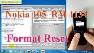 Factory Reset Nokia 105 RM 1134 by Miracle ok.