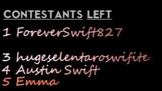Contest stage 2 (Lyrics) (CLOSED)