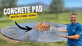 I Made a DIY Round Concrete Fire Pit!