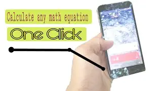 Calculate any math equation in just a click by android(Hindi)