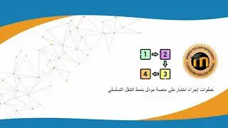خطوات إجراء اختبار على منصة مودل بنمط التنقل التسلسلي