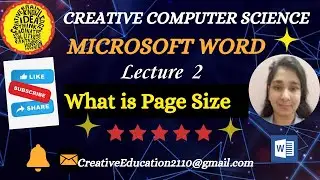 2. Page Size 📄 in Microsoft Word || Exploring Width & Height of Document.
