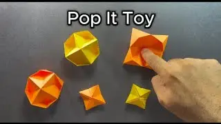 How to make Paper Pop It Toy? | DIY Origami Pop It Fidget Toy