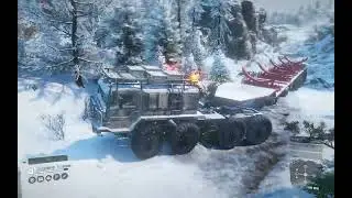 SnowRunner - MAZ 537 Transport Rocket Carrier Semi Trailer Go To Urska River @ Northern Aegis