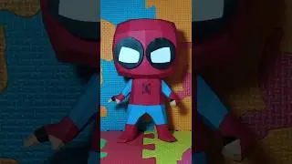 Papercraft ✂️ Funko Spiderman.🕷️#papercraft #manualidades #art #spiderman #spidermanart #peterparker