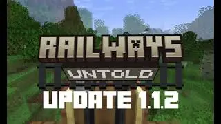 Railways Untold update 1.1.2 - Minecraft infinite procedural Create train track.