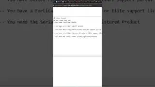 💯💥 What you need to be able to raise a ticket on Fortinet Support portal 