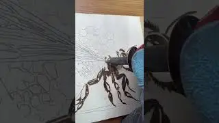 Wood Burning art of a Bee! 🐝 🔥 