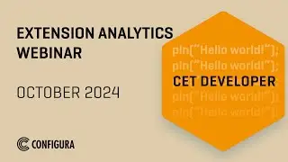 Developer Extension Analytics Webinar - October