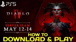 How to Play DIABLO 4 Server Slam Beta PS5 | How to Download DIABLO 4 Server Slam PS5 Download Size
