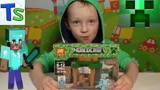 LEGO minecraft Steve's House, collect the LEGO Minecraft building a house Steve