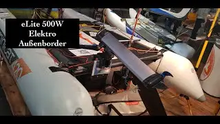 eLite E-Motor 500W für Kleinboote  am Minicat 420