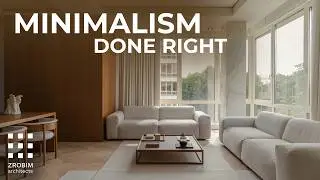 Apartment Design in Natural Minimalism | Marble, Wood and Thoughtful Comfort