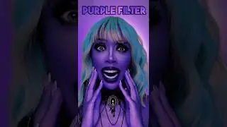 CUTE ✅ or FAIL? ❌ PURPLE Filter Makeup Challenge! 💜😱