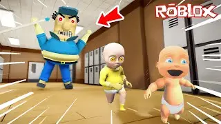 DELİ TEMİZLİKÇİ'den KAÇÇÇ 😱 Baby in Yellow Who's Your Daddy Roblox