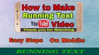 How to add scrolling text and mobile frame on video || on Mobile