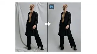 How To Clear Wrinkly Backdrops Manually in Photoshop.Photoshop CC