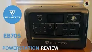 BLUETTI EB70S 800W  POWER STATION REVIEW #solar #camping #emergency #preparedness #powerstation