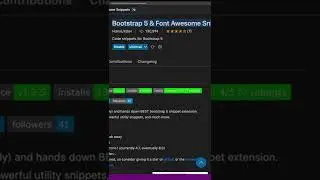 Install Bootstrap in Visual Studio Code Shorts
