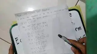 Writing into slope intercept form given two points