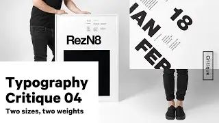 Typography Critique Week 4 - Two Point Sizes, Two Weights