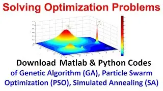 Matlab/Python Codes of Genetic Algorithm, Particle Swarm Optimization, Simulated Annealing
