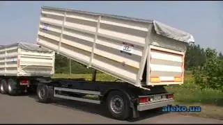 Самосвальный кузов на автопоезд DAF (задняя выгрузка)