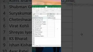 how to find the first name from full name in excel  