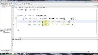 Beginning Java Tutorial: 5 New Line and Tab escape characters