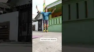 ada yang bisa? skiping pakae sepatu roda