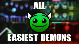 All Easiest Demons Ever | Geometry Dash [FREE DEMONS]