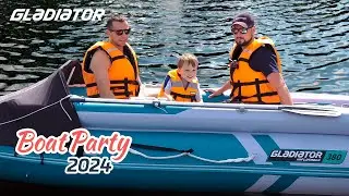 Моторные лодки Gladiator на Boat Party 2024. Ладожское озеро