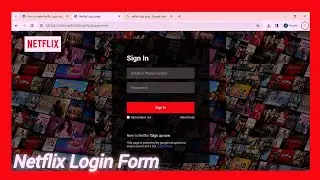 How to create Netflix Login page | Form using Html Css 