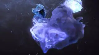 Abstract 3D particles animation (Абстрактная анимация 3D частиц)