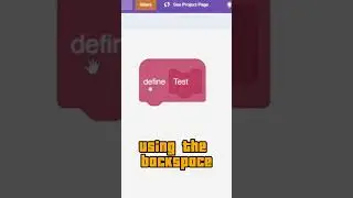 Don't use Backspace in Scratch  