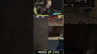 s1mple ace 1v5 clutch cs go #shorts