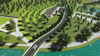 Landscape Architecture - Lake shore, Lumion