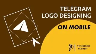 Designing Telegram's logo on mobile