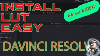 How to Install a Lut in Davinci Resolve - Easy Beginners Tutorial