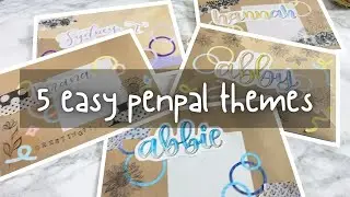 5 easy pen-pal letter themes!