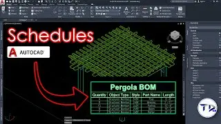 SCHEDULE (BOM) in AutoCAD Architecture 2024