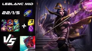 MID LeBlanc vs Yone - EU Grandmaster Patch 14.12