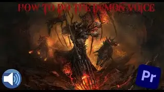 How to make a DEMON voice | Adobe Premiere Pro/ 1 Minute Tutorials