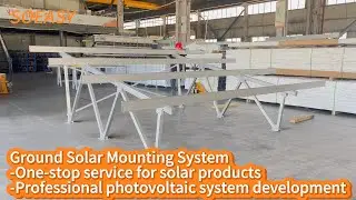 Ground solar mounting system