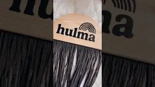 Macrame. Wood. Vinyl Sticker. 