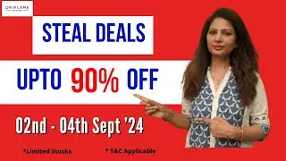 SALE • UPTO 90% Off • 02nd.-04th. September '24 • Lipsticks • Nail Paints • Accessories