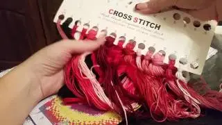 Aliexpress package: cross-stitch kits and various handicrafts