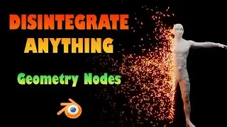 Dissolve Effect using geometry nodes in Blender 3.0