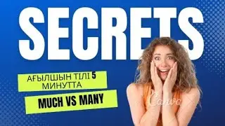 MUCH vs MANY | What's the difference? | Ағылшын тілін 0 ден бастап үйрену - 6 сабақ | MUCH MANY
