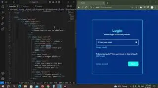 Multi Step Login Form - HTML CSS & Javascript - Website project